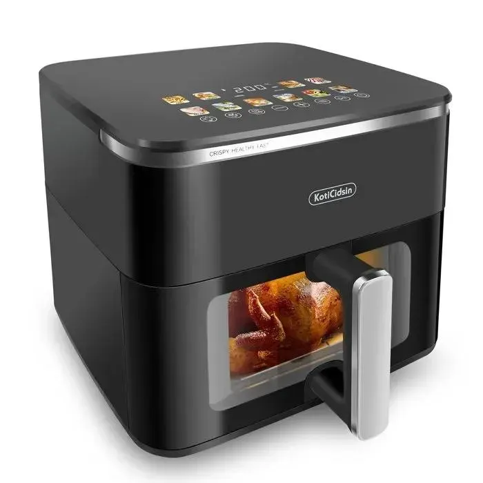 Friteuse à air - KOTICIDSIN - 11L - 2000W - Écran tactile avec fenêtre visible