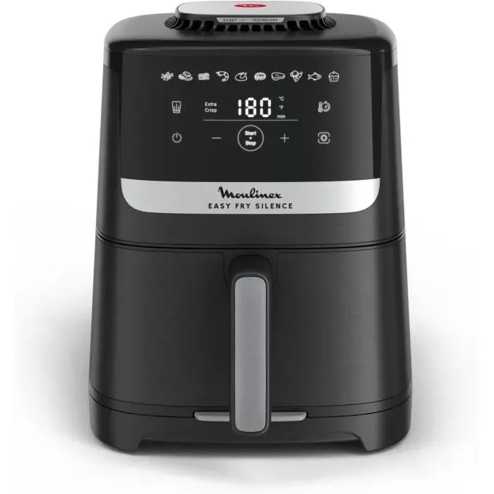 Friteuse à air - MOULINEX - EZ5528F0 - 5 L - Technologie Silent - Système Easy Clean Store — coloris Noir