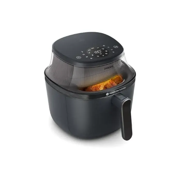 Friteuse à air - Philips - Série 3000 - 72 L - Technologie RapidAir Plus - Fenêtre de cuisson