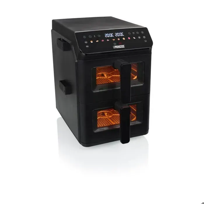 Friteuse à air - PRINCESS - Princess 182490 Stack - Double zone 112 L - 3000 W - 11 programmes
