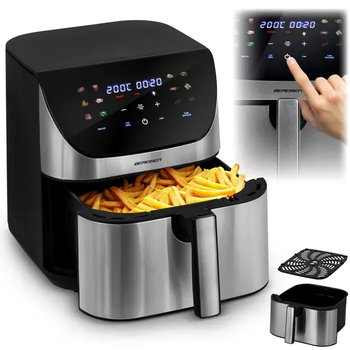 Friteuse à air sans huile - BERDSEN - BD-659 - 8 L - 1700 W - Écran tactile