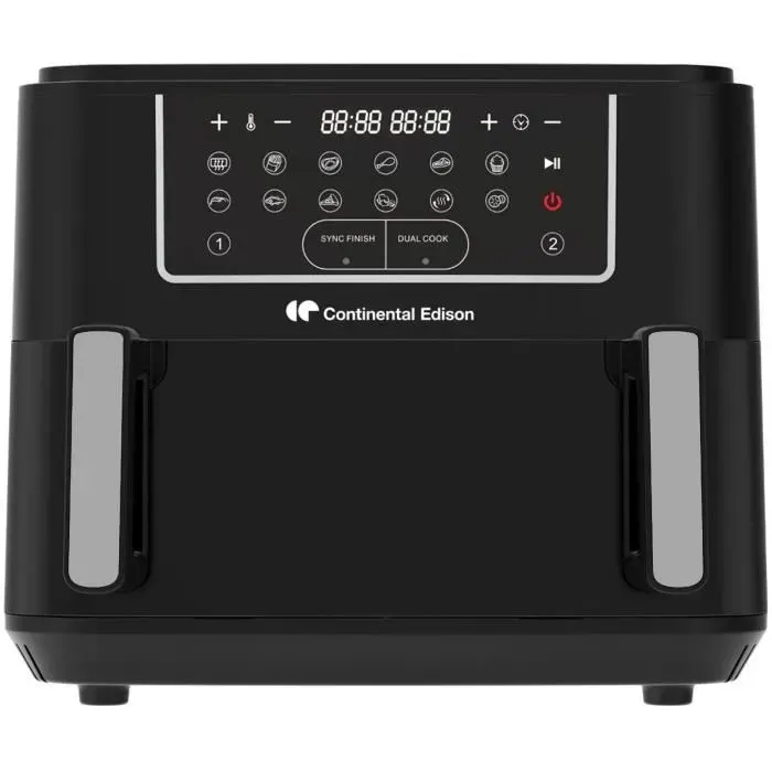 Friteuse à air sans huile - CONTINENTAL EDISON - CEFR2400TB - 2600 W - 105 L - Noir