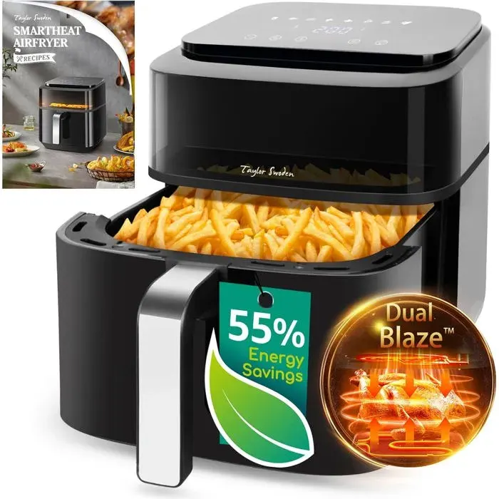 Friteuse à air sans huile - Taylor Swoden - Capacité 65 L - Double résistance - Écran tactile digital