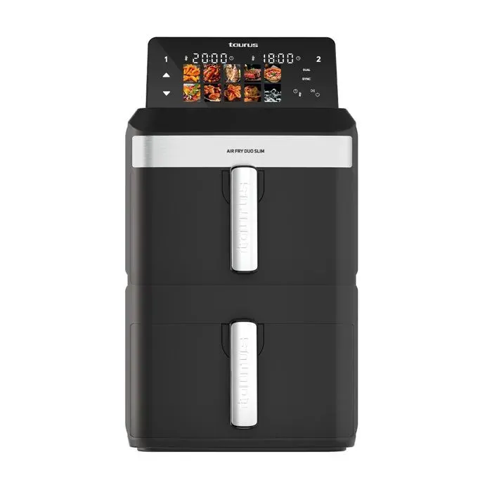 Friteuse à air - TAURUS - Air Fry Duo Slim - 13L - 2800W - 10 Programmes
