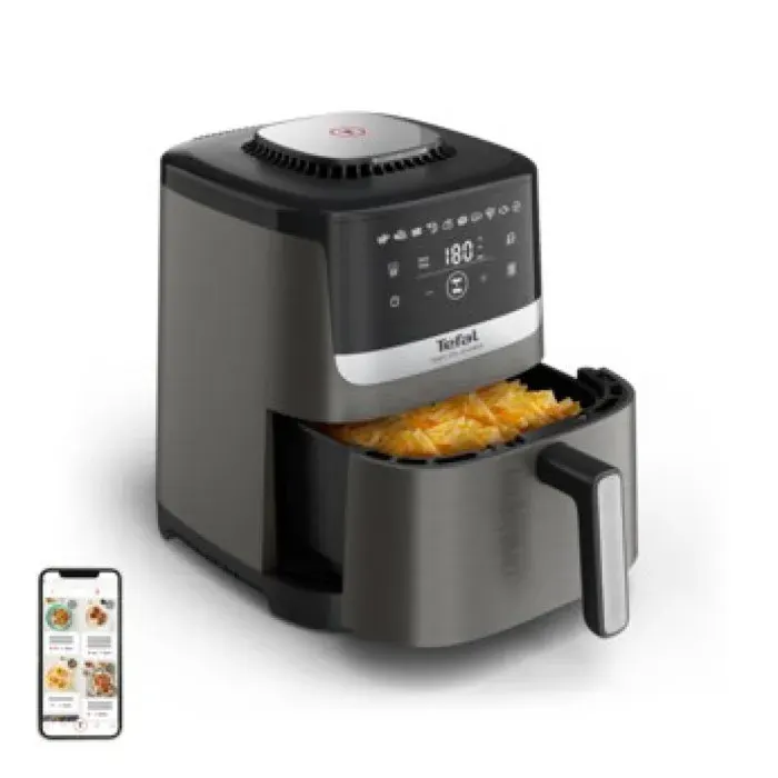 Friteuse à air - TEFAL - EY551HE0 - 5 L - Silent Technology - Commandes tactiles