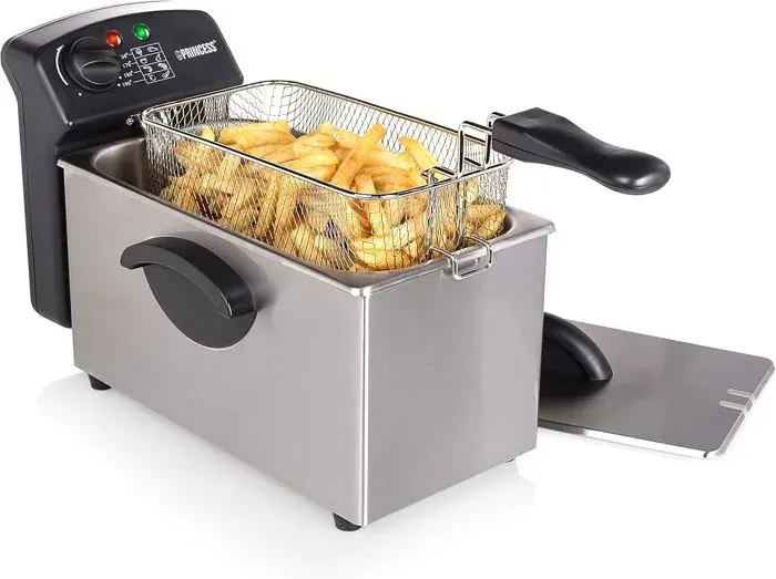 Friteuse Castel U2013 3L U2013 2000 Watts U2013 Acier Inoxydable U2013 Technologie Zone Froide U2013 182626