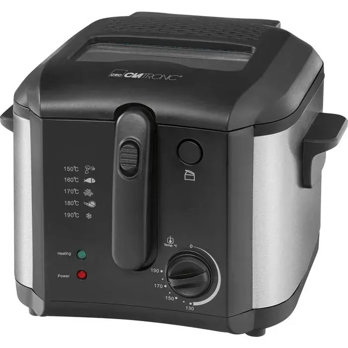 Friteuse - CLATRONIC - FR 3649 - 1600W - 2.5L - Noir