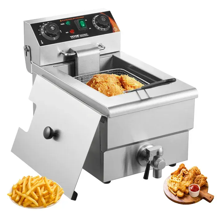 Friteuse commerciale - VEVOR - SC-101V - 3000 W - 9 L - Température 60–200 °C