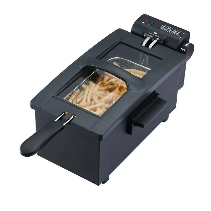 Friteuse - CONTINENTAL EDISON - CEFR3BLK - 3 L - 2000 W - 1 panier - Noir