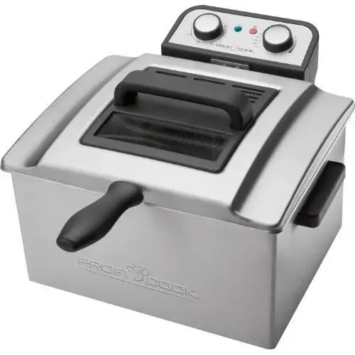 Friteuse double profondeur - PROFICOOK - PC-FR 1038 - 3000 W - 5 L - Argent