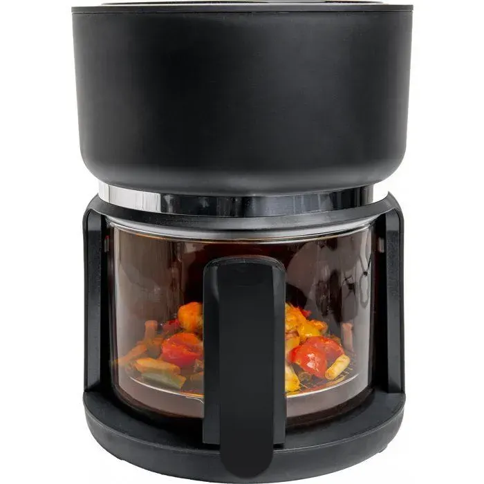 Friteuse Electrique - 4Swiss - ABB-G24 Pure Glass - 12 modes - 3 Litres - Noir
