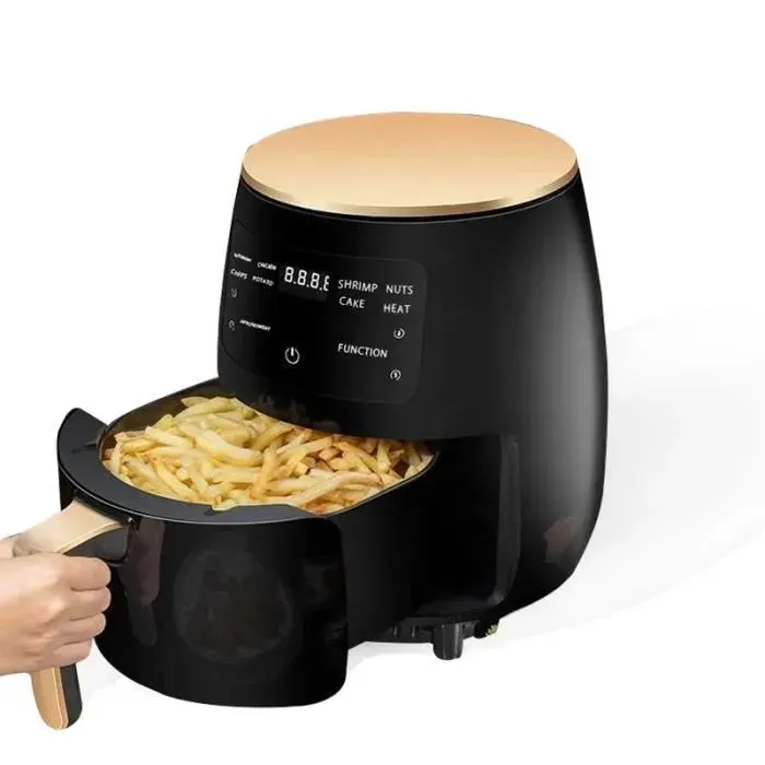 Friteuse électrique - ANTCOOL - 4.5L - Tactile LCD - 8 programmes - 1400W