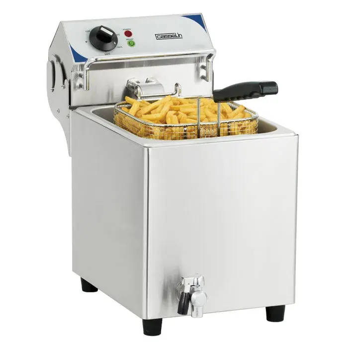 Friteuse électrique - CASSELIN - CFEV7 - 7 Litres - 2800 W - Vanne de vidange