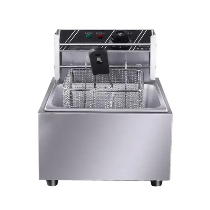 Friteuse électrique friteuse électriqueréservoir simplefriteusebrochettes frites machine à tarte aux pommes de terre - Lazoz