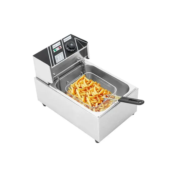 Friteuse électrique - OOPSIOU - 6L - 2500W - 2 paniers inox - Temp. 60–200°C
