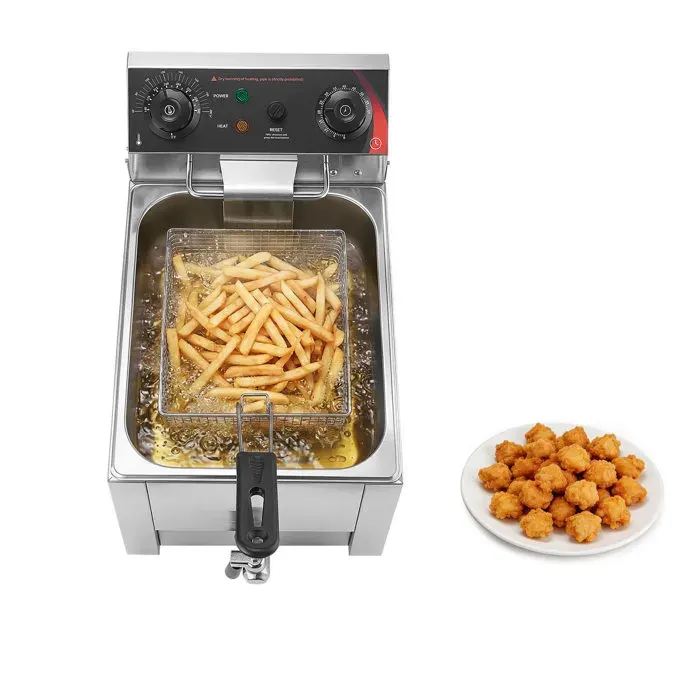 Friteuse électrique professionnelle - DUOKU - SEF-101V - 68 L - 2500 W - Acier inoxydable 60–200°C