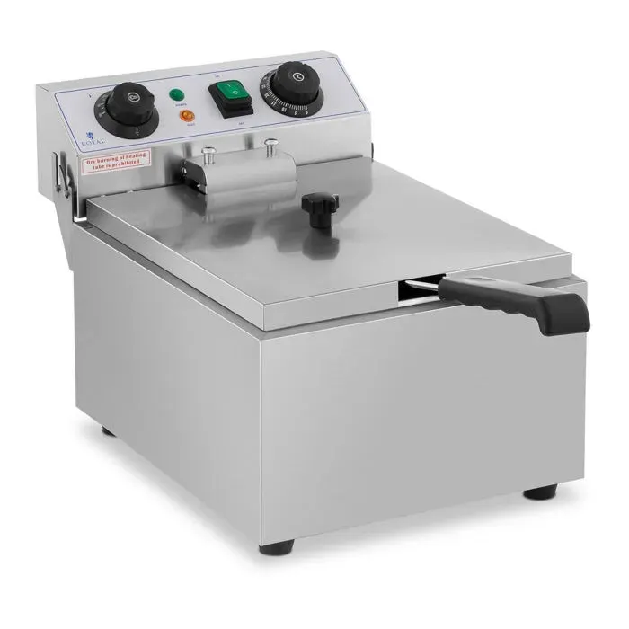 Friteuse électrique professionnelle restaurant 1 x 10 litres minuterie 14_0001775