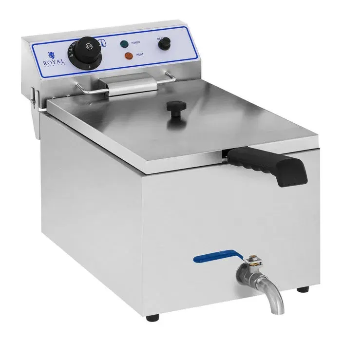 Friteuse électrique professionnelle restaurant 1 x 17 litres appropriée pour le poisson 14_0001778