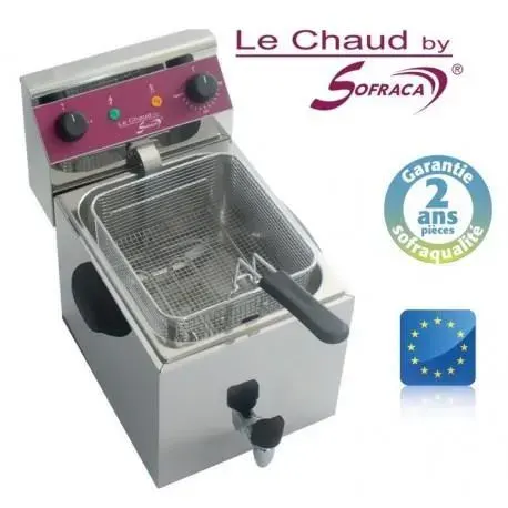 Friteuse électrique - SOFRACA - ACF68N - 8 Litres - 3600 W - Température variable jusquà 190°C
