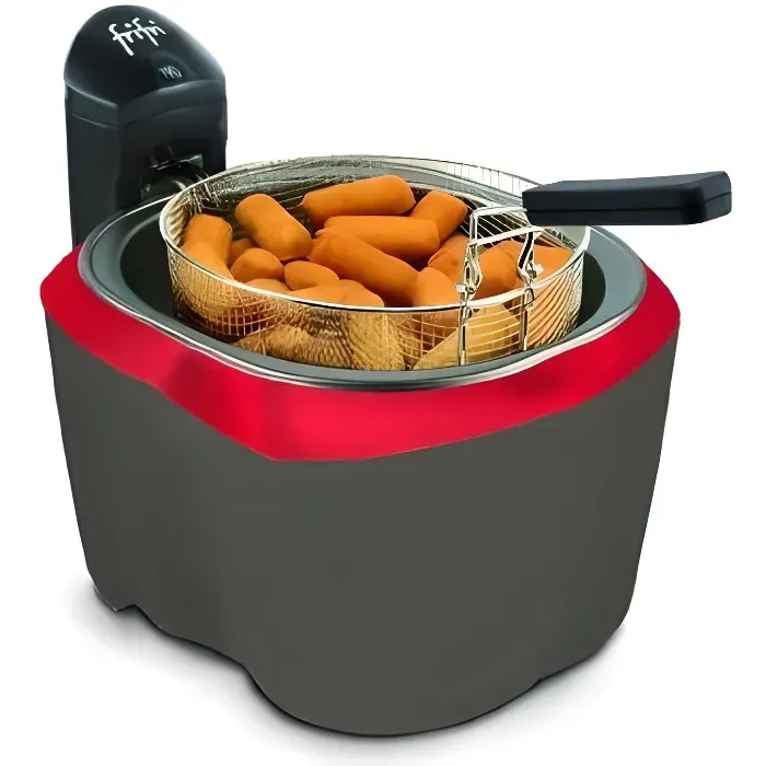 Friteuse FRIFRI - Rouge - 3200W - 3L - 1kg de frites