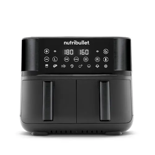Friteuse Nutribullet Air Fryer Double Bac NBA081B 2850 W Noir