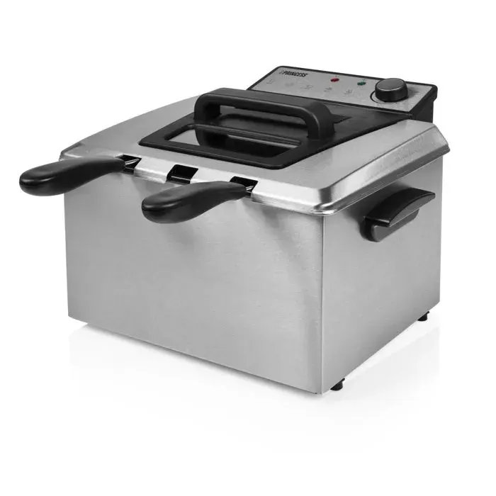 Friteuse Princess 185000 - Habillage en Acier Inoxydable - 3270 W - 5 L - 33 X 185 X 36 cm - Métal