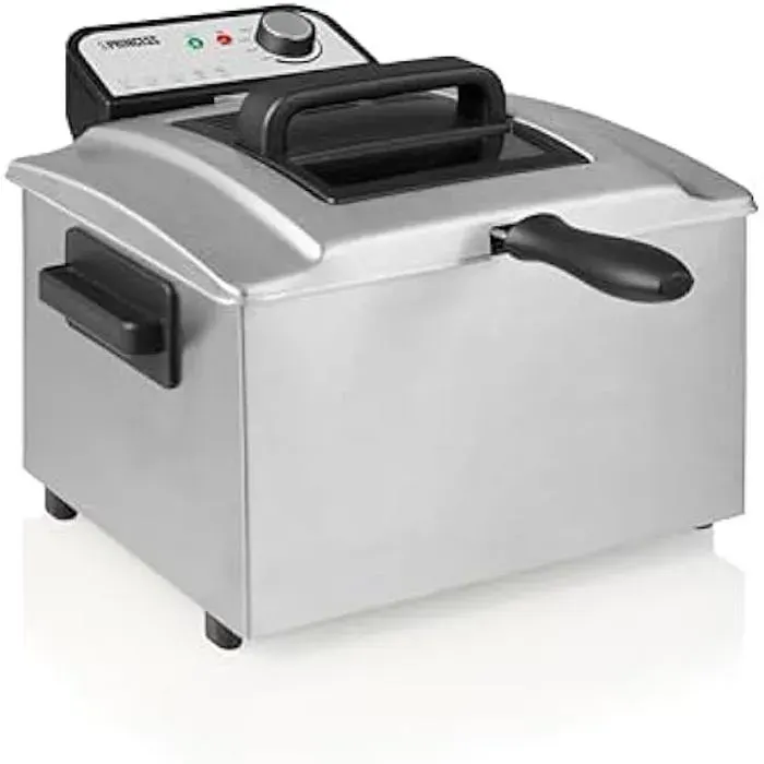 Friteuse - PRINCESS - Modèle 5L - 3270W - Technologie Cool Zone - Acier inoxydable