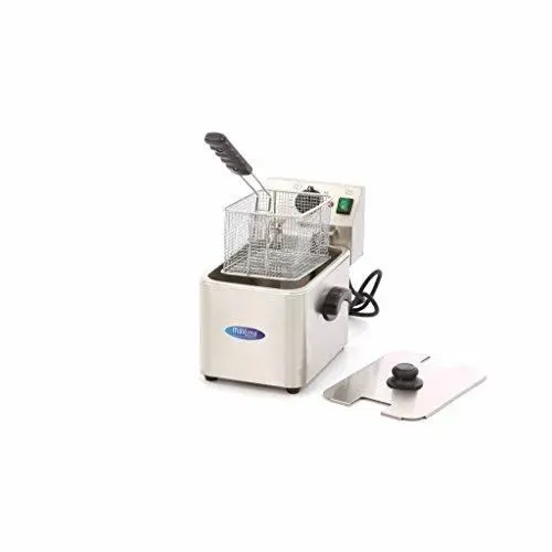 Friteuse professionnelle 4 L inox – 2500 W 1 panier thermostat 0–190°C