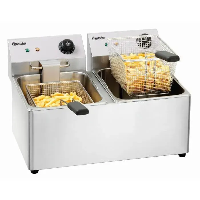 Friteuse professionnelle - BARTSCHER - Double snack IV - 2 x 8 Litres - Température variable - Minuterie