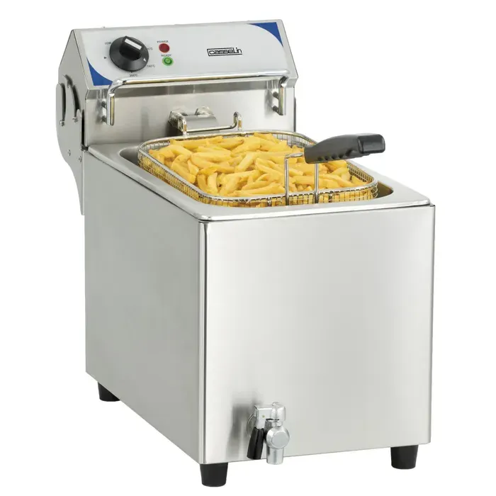 Friteuse Professionnelle électrique avec vanne de vidange 10 litres - Casselin