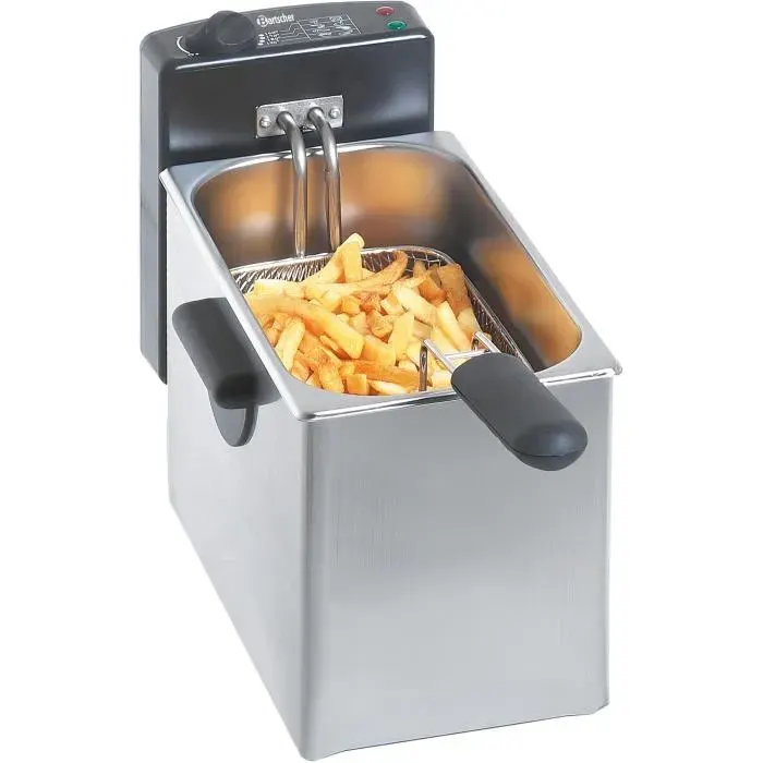 Friteuse professionnelle mini II - Bartscher - 1 x 4 Litres - Acier inoxydable - 202kW - Gris