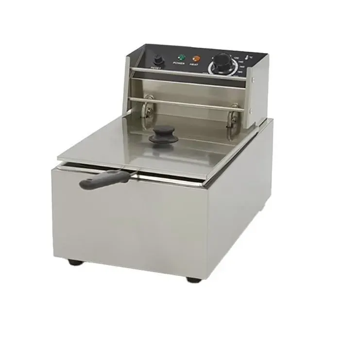 Friteuse professionnelle - PESAGE MB - Friteuse inox 1 cuve 6L 2500W - Thermostat 0–190°C - Panier amovible