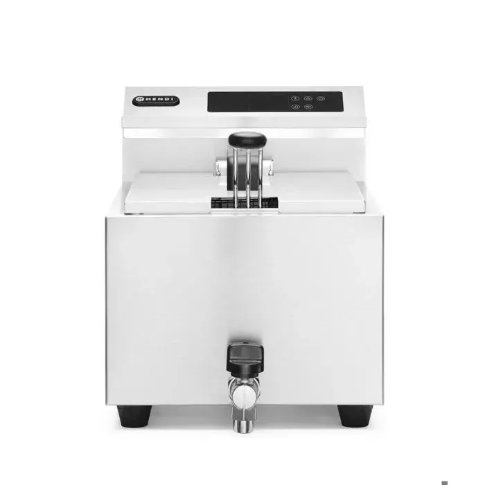 Friteuse professionnelle Profi Line avec robinet de vidange numérique - Hendi - l515- L1- P300- h345- Inox