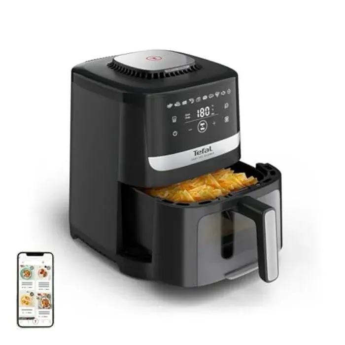 Friteuse sans graisse - TEFAL - Easy Fry Silence Vision XL - 5L - 1670W - Minuterie intégrée