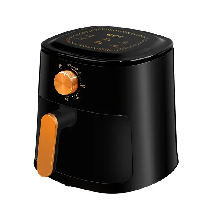 Friteuse sans huile 4L mini air fryer maison cuisine santé cuisson rapide multifonction réglable facile nettoyageBlack