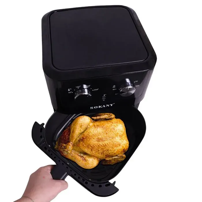 Friteuse Sans Huile 8L avec 6 Programmes - 2000W - Air Fryer Température Réglable Friteuse 8L 1 tiroir sans huile