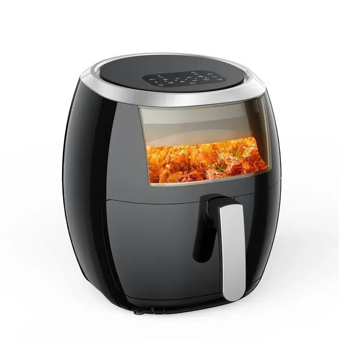 Friteuse sans huile 8L Friteuse à Air Electrique Air Fryer 1800W–8 fonctions écran tactileaccessoires lavableséconome en énergie