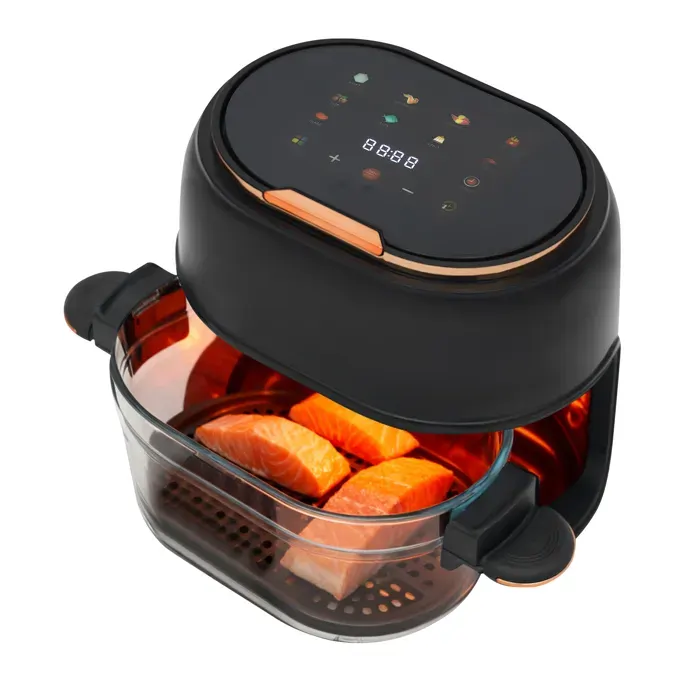 Friteuse sans Huile - Air Fryer Multifonctional - Friteuse sans Huile 4L - 1350W Noir - 60-190 ℃ Friteuse sans Huile Chronométrable