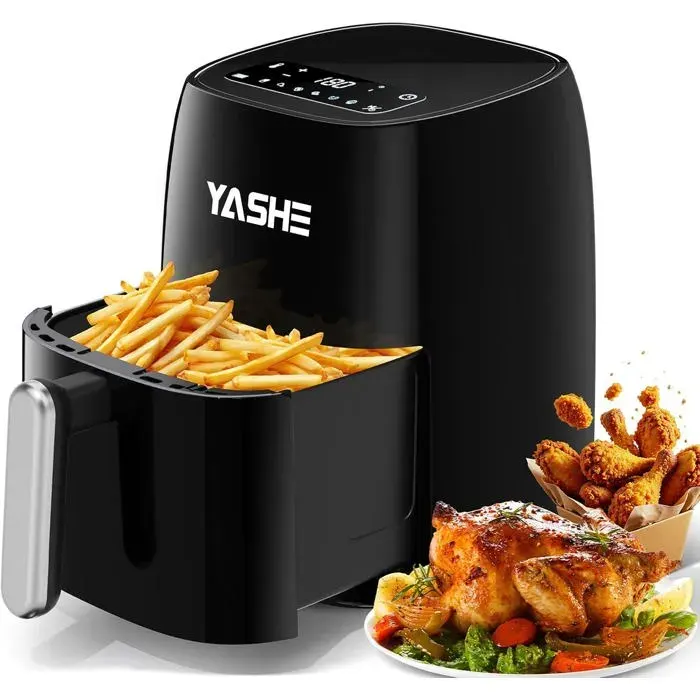 Friteuse sans huile (air fryer) - YASHE - YASHE - 42 L - Écran tactile LED en verre trempé - 6 préréglages