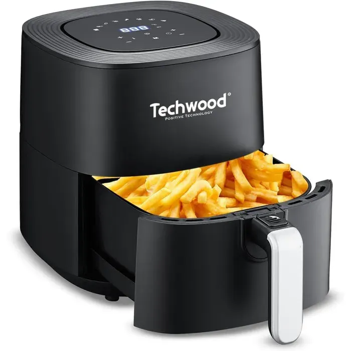 Friteuse sans huile AirFryer Techwood TFR-556SHD 1700W Capacité 5.5L ~ 1.5 Kg de frites