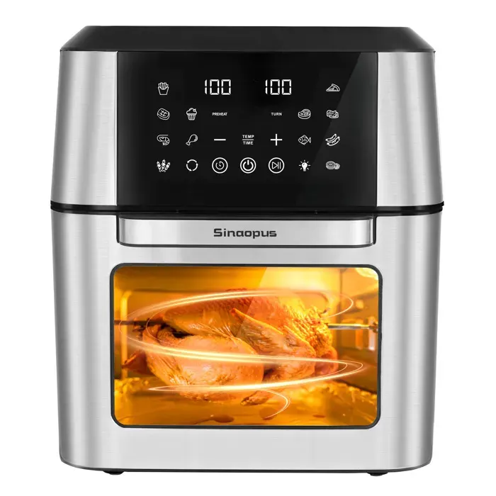 Friteuse sans huile AirMax 1280 - Airfryer Capacité 12L-12 Programmes de Cuisson-1800W