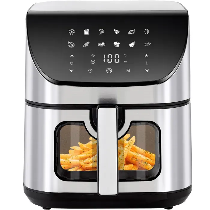 Friteuse sans huile AirMax 8001 - Airfryer Capacité 9L-12 Programmes de Cuisson-1800W