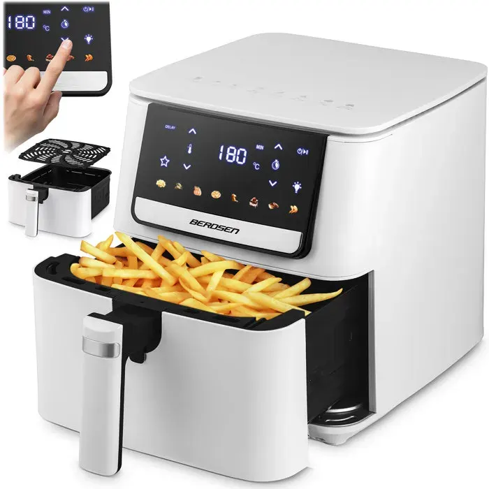 Friteuse sans huile - BERDSEN - BD-662 - 65 L - 1700 W - Écran tactile 8 programmes