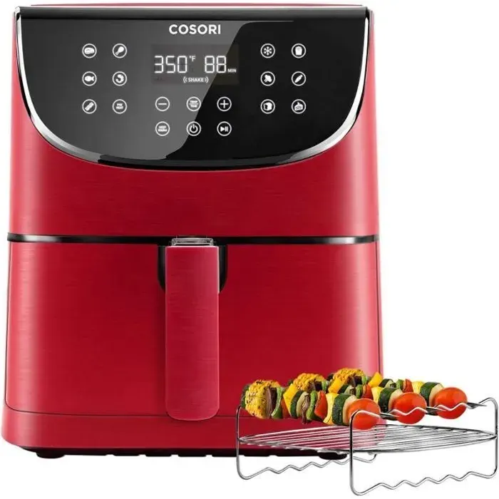Friteuse sans Huile - Cosori - 55L - 11 Programmes - 1700W - Rouge