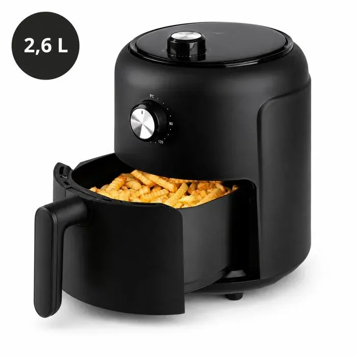 Friteuse Sans Huile Esperanza 26 L 1000 W - Air Fryer Thermostat 80-200 °C et Minuterie 60 min — coloris Noir