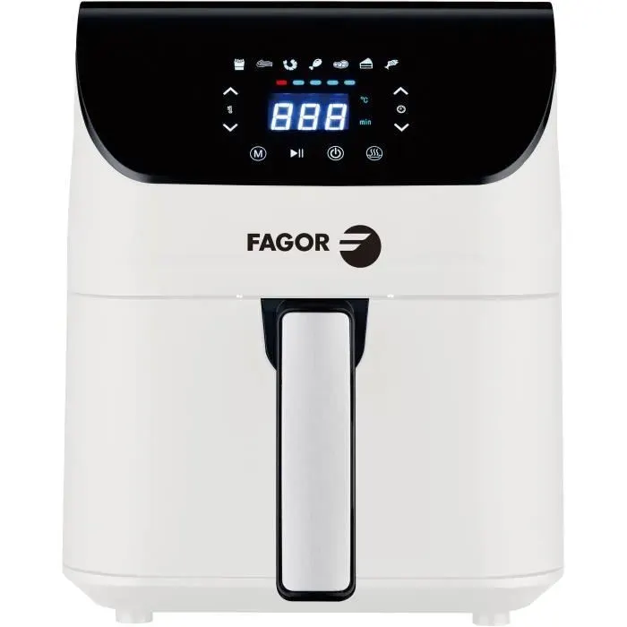 Friteuse sans huile - FAGOR - Airfryer FG5060 - 4.3 L - 1350 W - Ecran tactile - 7 pré-réglages de cuisson - Minuterie - Blanc