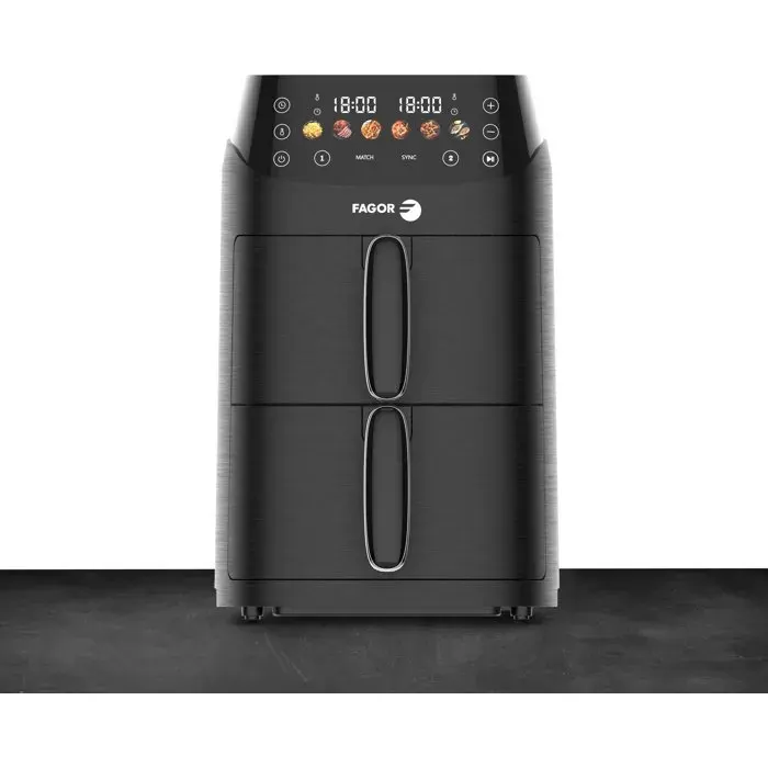 Friteuse sans huile - FAGOR - FG3301 - Capacité 5 L - Double cuves 25 L - 6 programmes - 2000 W