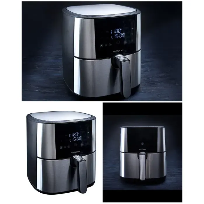 Friteuse sans huile - GASTRONOMA - Air Fryer 6L - 1800W - Panier 6L antiadhésif - Affichage LED tactile