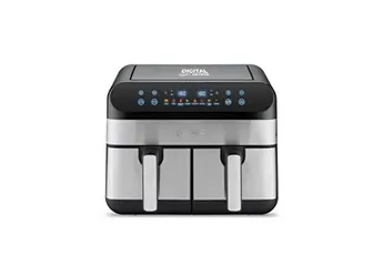 Friteuse sans huile Kitchen Cook AIRFLOW 9 DOUBLE BAC INOX 9L