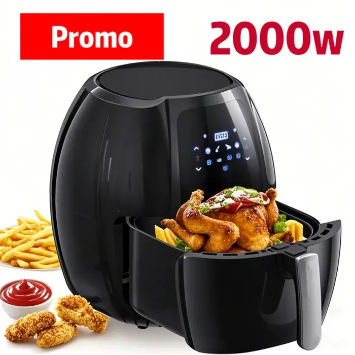 Friteuse sans huile LIIMOO - Capacité de 8 litres - 8 programmes de cuisson - 2000 W